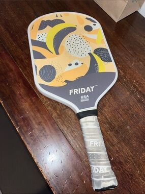Worn Friday Labs Banana Split Pickleball Paddle USA Pickleball Approved Carbon